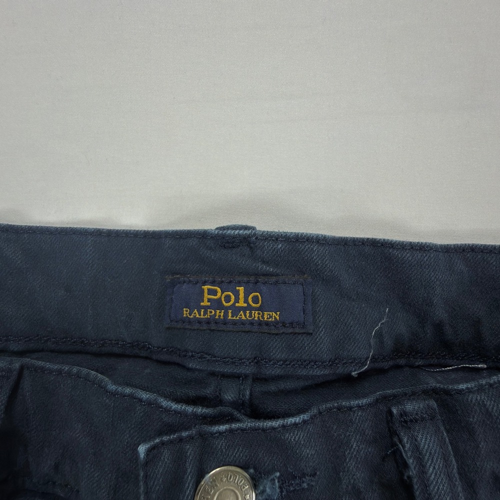 Polo Ralph Lauren Hampton Straight Pants Mens 36x32 Dark Wash Heavy Cotton - Picture 5 of 12